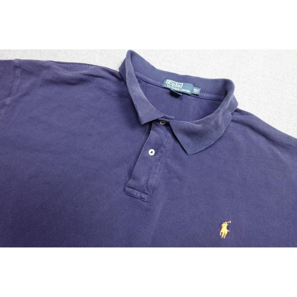 Polo Ralph Lauren Polo Mens 3XLT Blue Short Sleeve Big Tall Little Pony Preppy